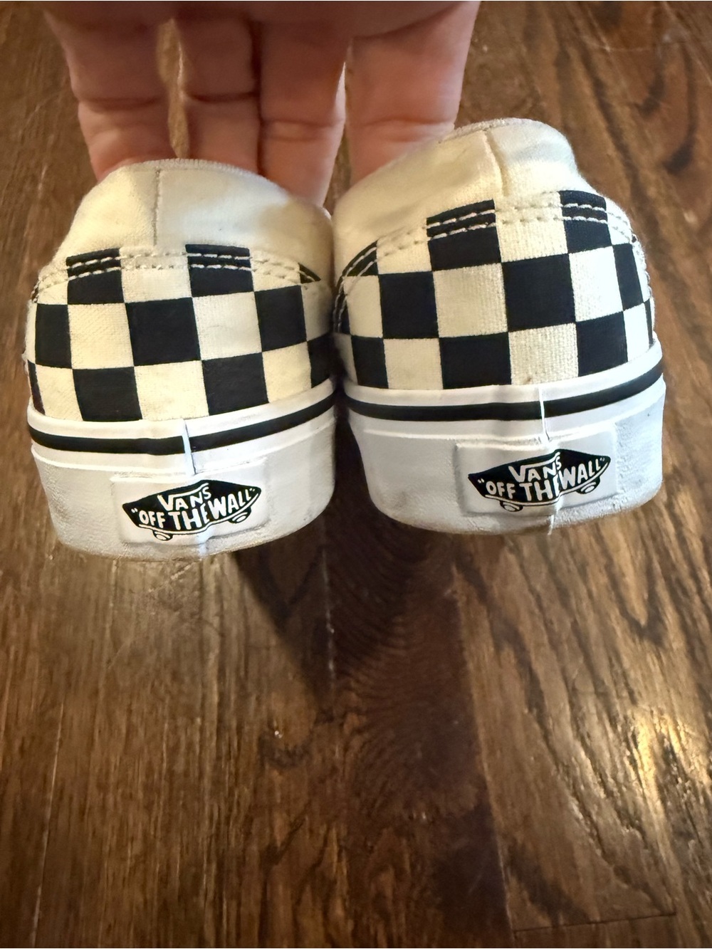 Vans Slip-On Checkerboard Sneakers - Black & White - Picture 4 of 7